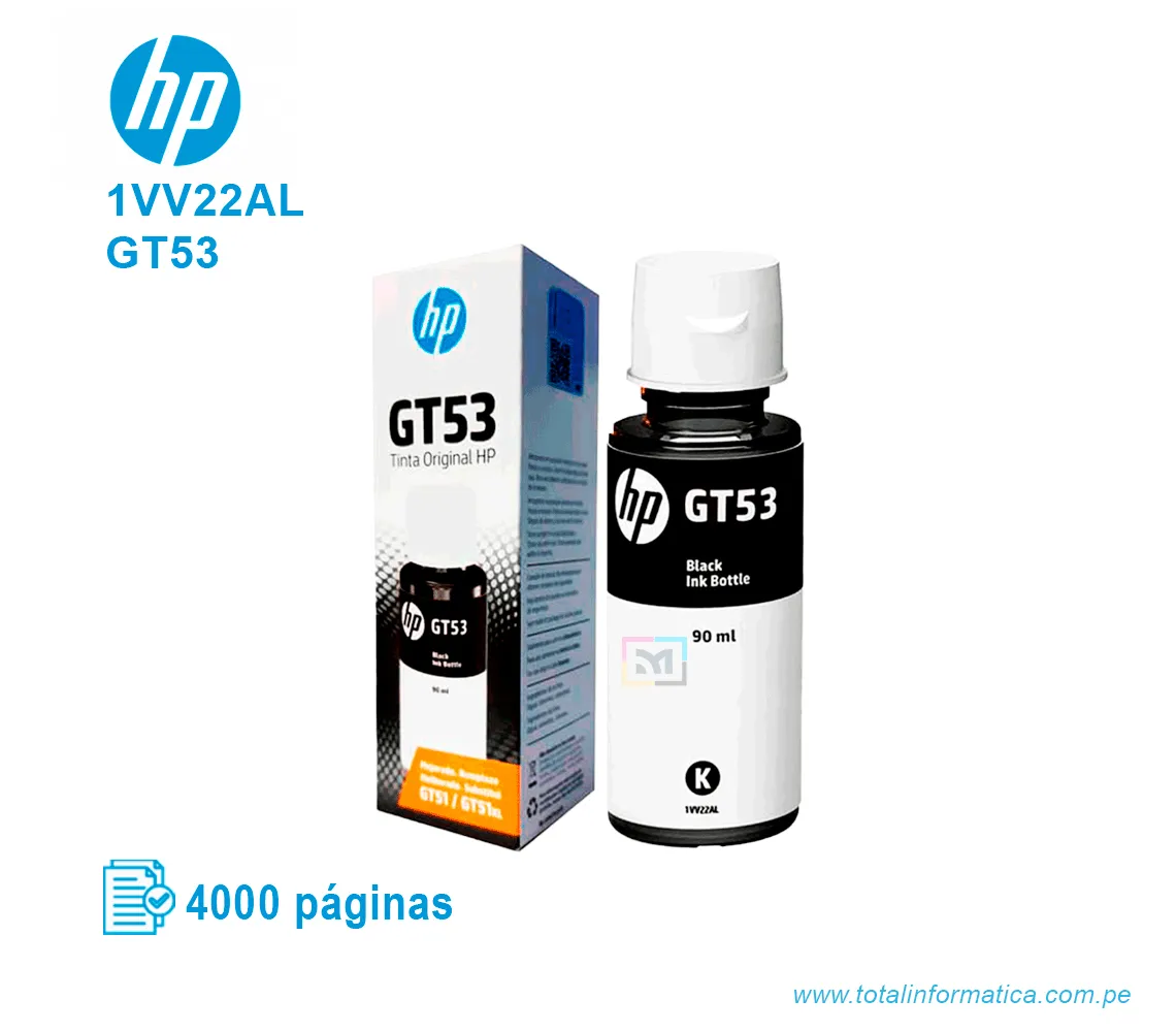 TINTA HP GT53 BLACK ( 1VV22AL ) 4000 PÁG - imagen 1