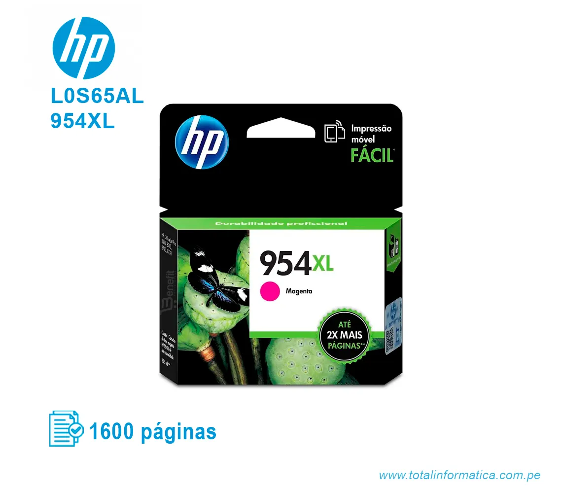 TINTA HP 954XL MAGENTA ( L0S65AL ) 1600 PÁG - imagen 1