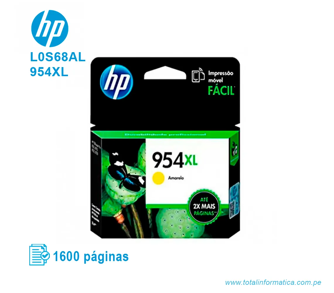 TINTA HP 954XL Amarillo ( L0S68AL ) 1600 PÁG - imagen 1