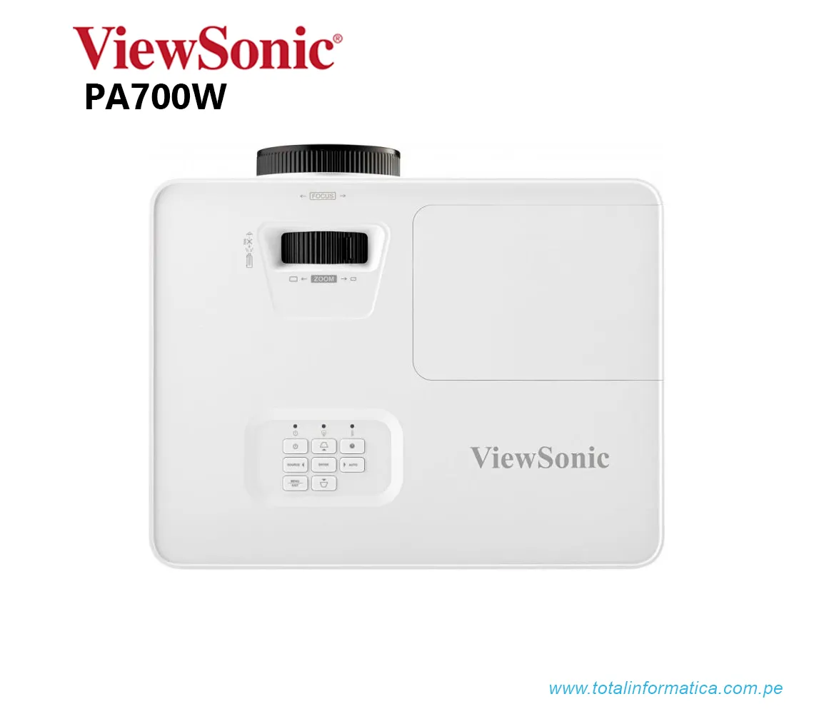 PROYECTOR DLP VIEWSONIC PA700W, 4500 LUMENES, WXGA, 1280x800,VGA - imagen 3