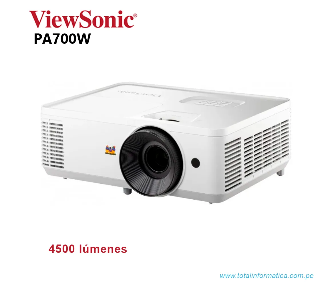 PROYECTOR DLP VIEWSONIC PA700W, 4500 LUMENES, WXGA, 1280x800,VGA - imagen 1