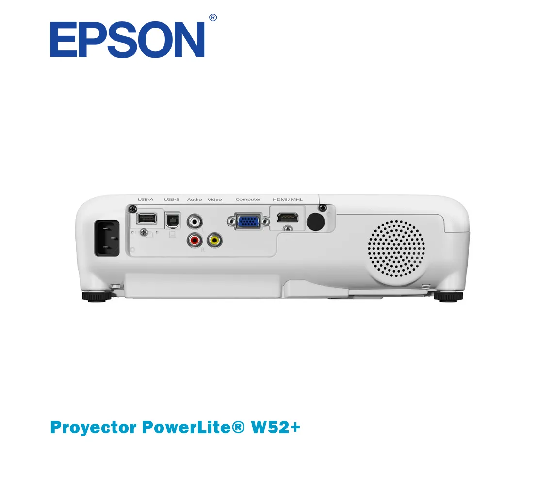 PROYECTOR LASER EPSON POWERLITE W52+, 4000 LUMENES, WXGA - imagen 2
