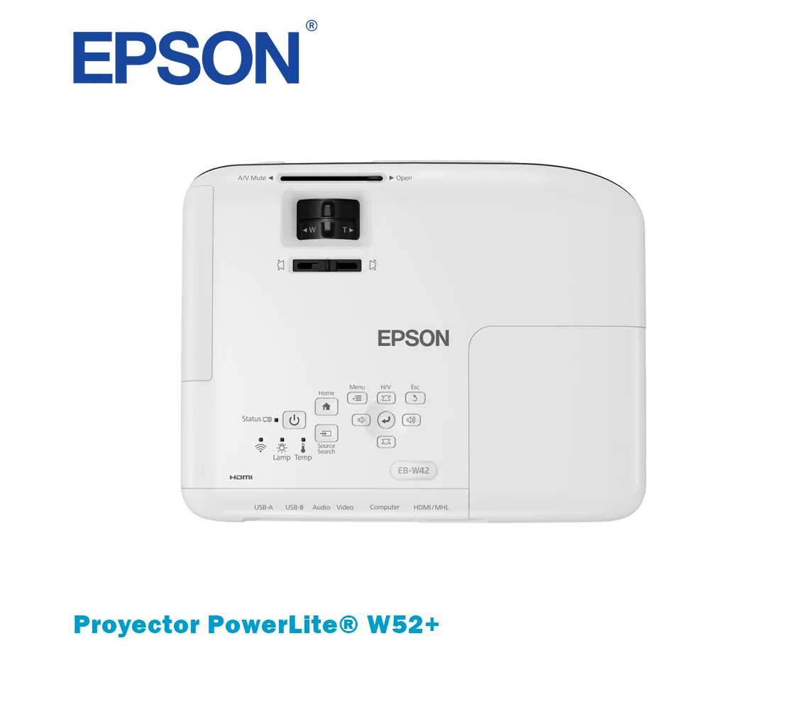 PROYECTOR LASER EPSON POWERLITE W52+, 4000 LUMENES, WXGA - imagen 3