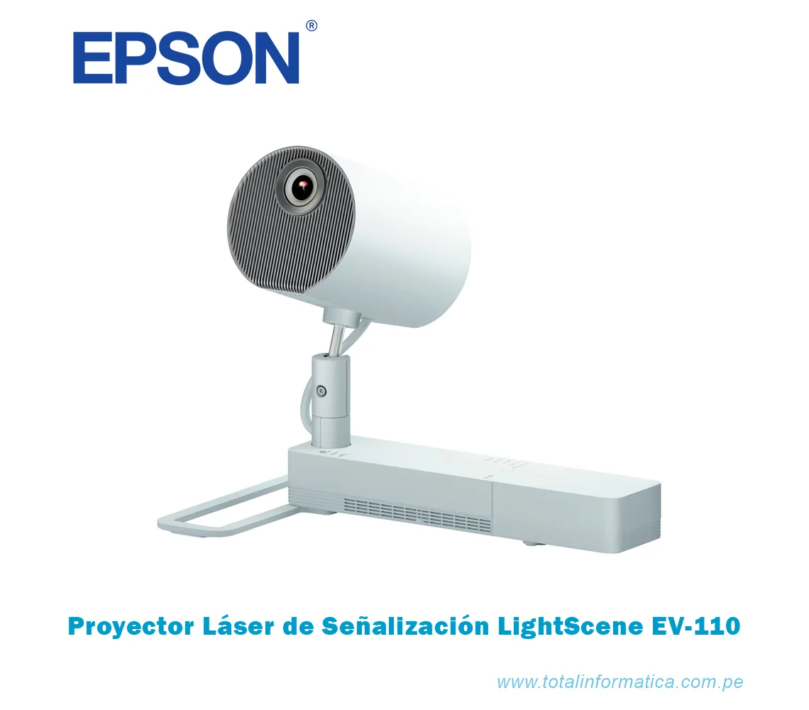 PROYECTOR EPSON LASER DE SEÑALIZACIÓN LIGHTSCENE EV-110, 2200 LUMENES - imagen 3