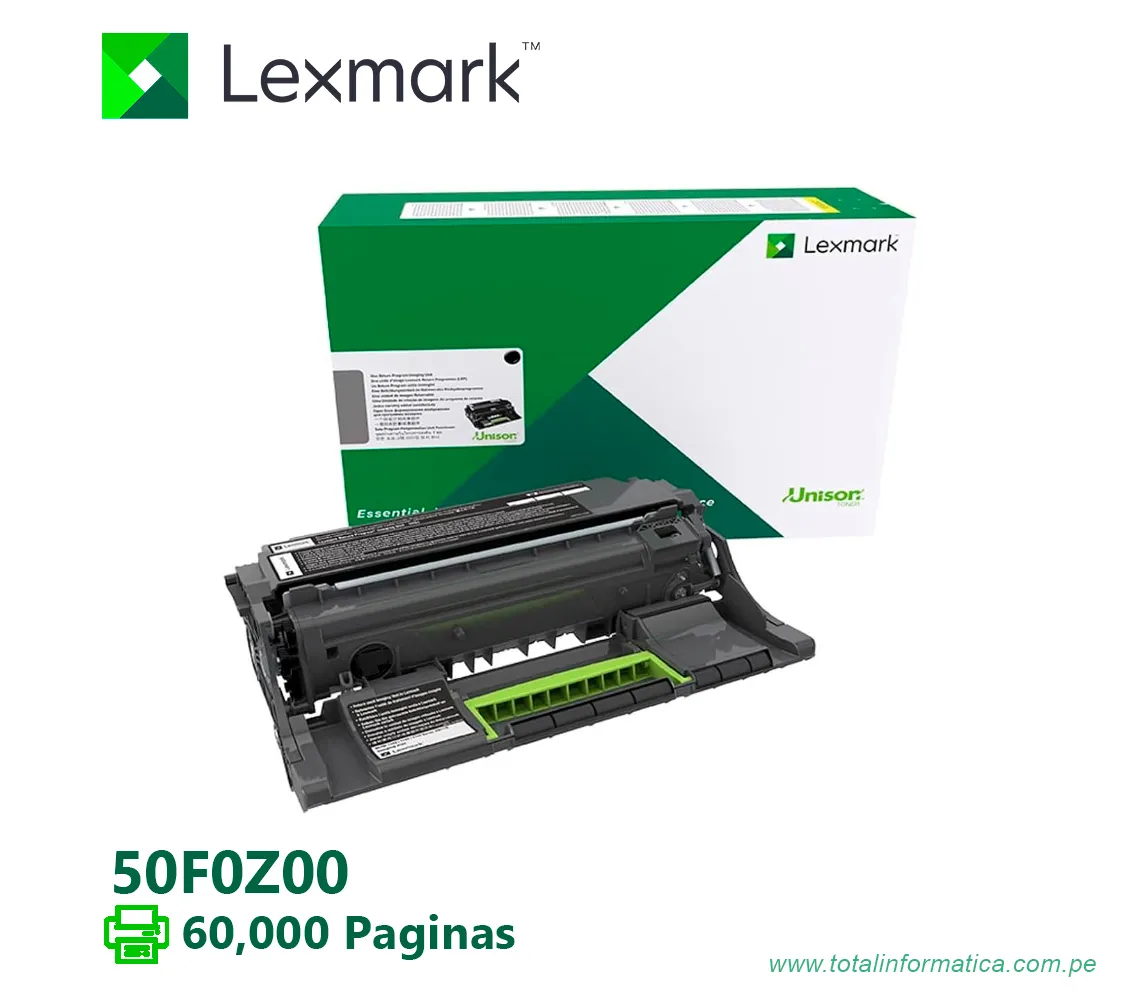 UNIDAD DE IMAGEN LEXMARK (50F0Z00) MS310dn 60,000PG - imagen 2