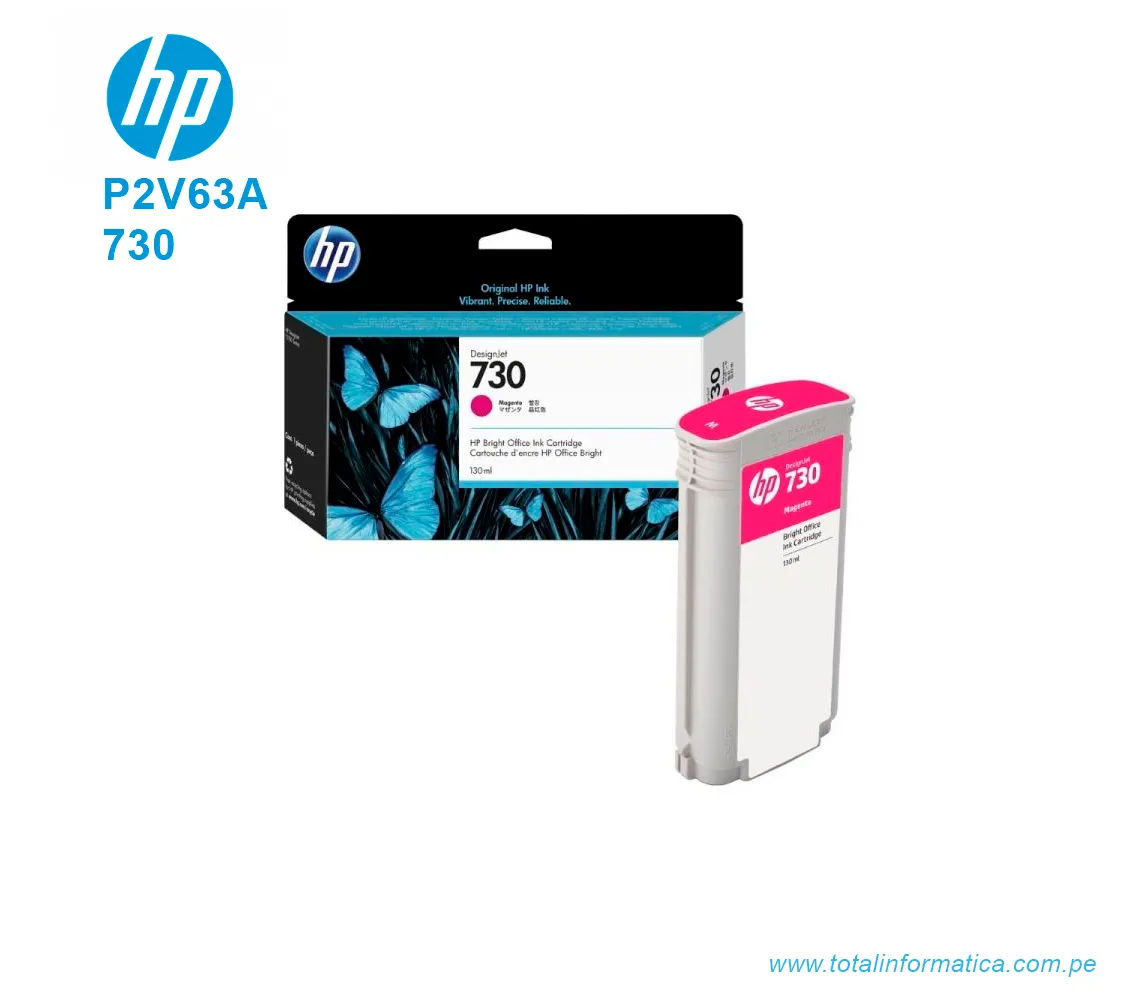 TINTA HP 730 MAGENTA 130ML ( P2V63A ) DESIGNJET T1700 - imagen 2