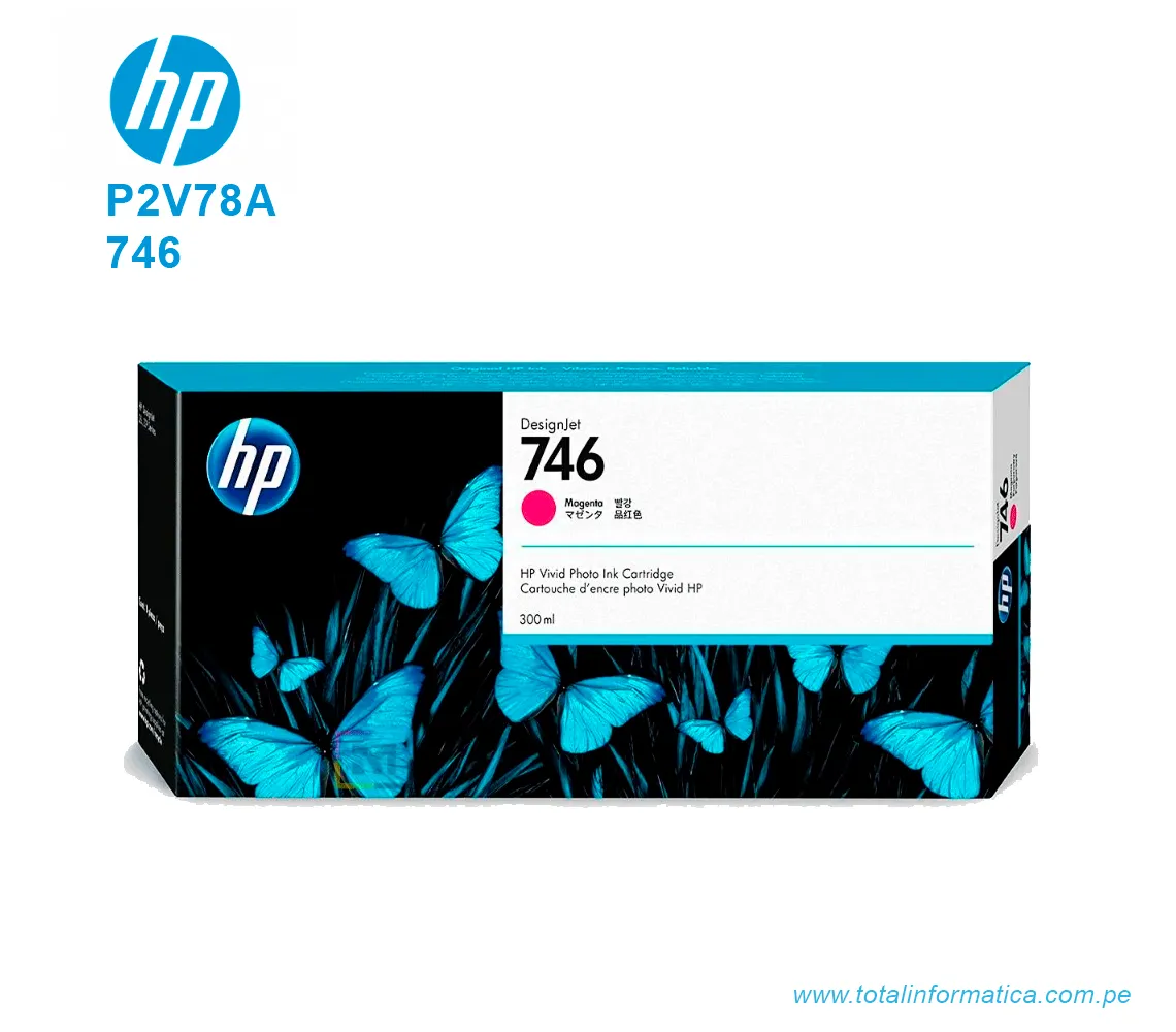TINTA HP 746 MAGENTA 300ML ( P2V78A ) PARA Z6 Z9 - imagen 1