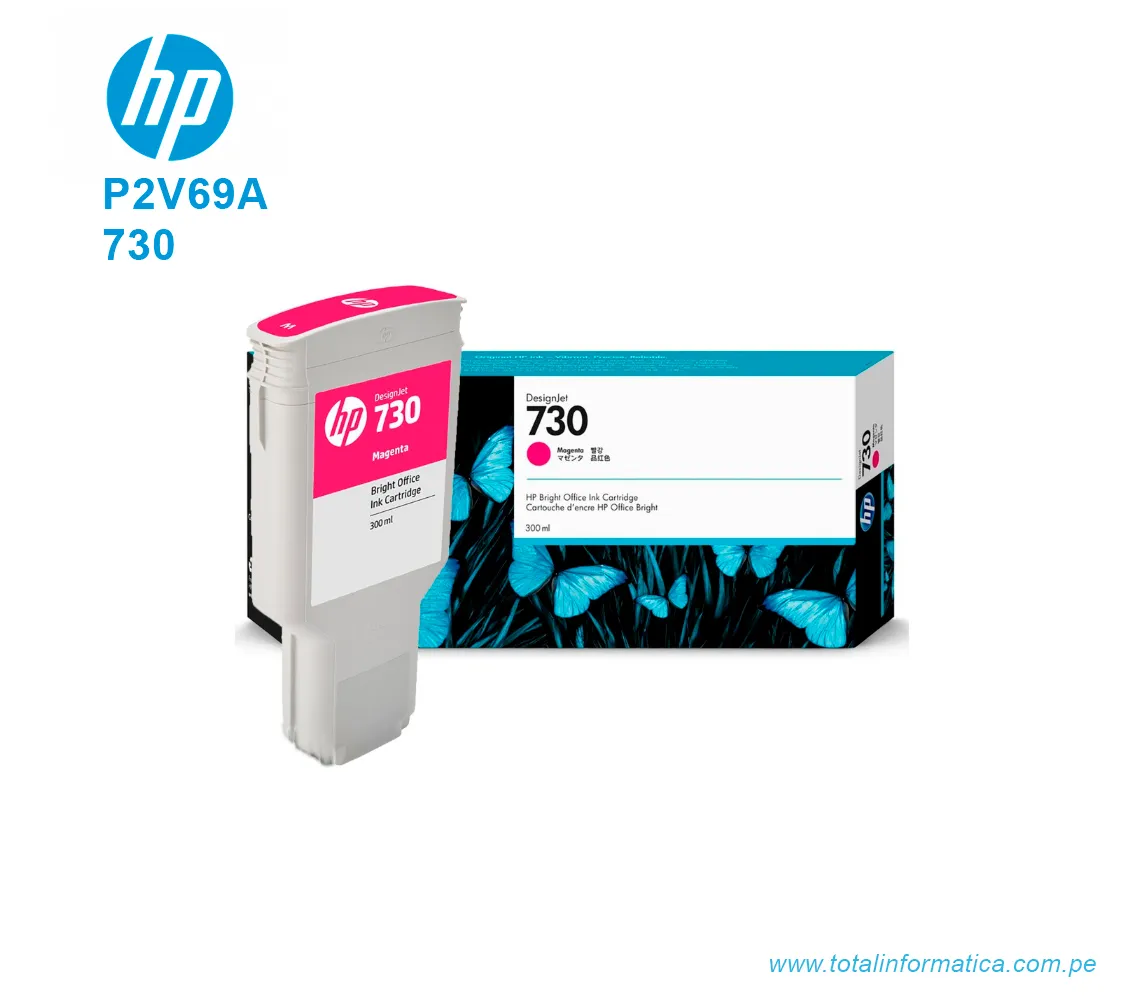 TINTA HP 730 MAGENTA 300ML ( P2V69A ) DESIGNJET T1700 - imagen 2