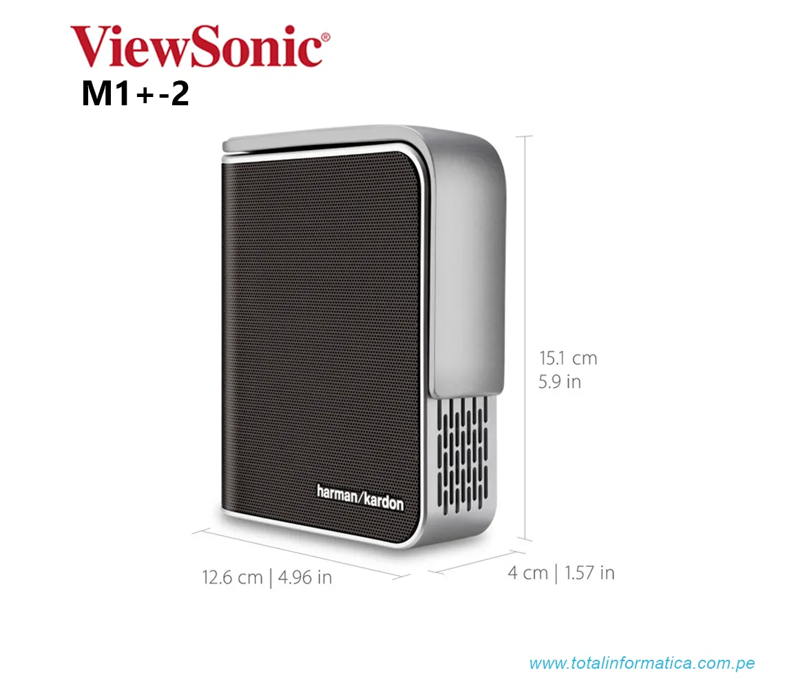 PROYECTOR VIEWSONIC M1+-2 PORTABLE WIFI, WVGA, 300 LUMENES, 854 x 480 - imagen 5