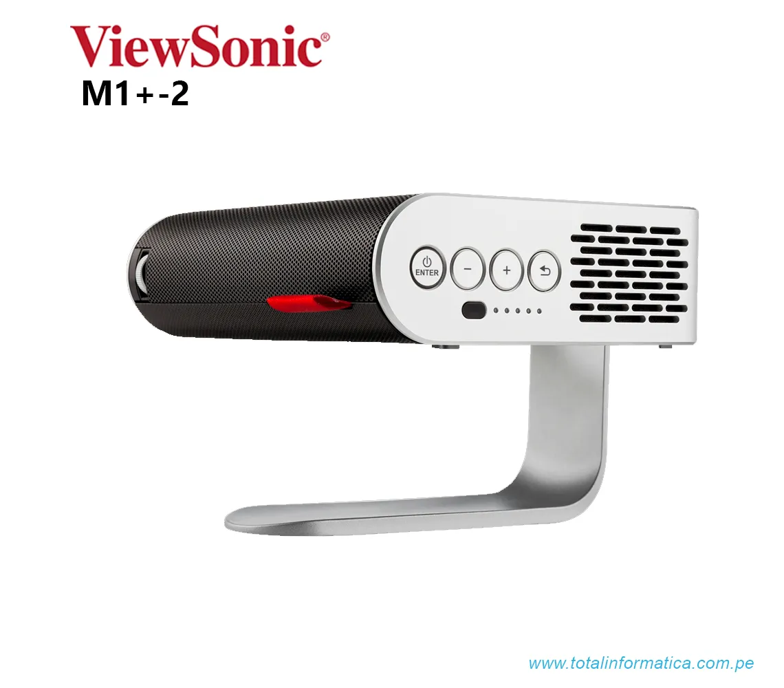 PROYECTOR VIEWSONIC M1+-2 PORTABLE WIFI, WVGA, 300 LUMENES, 854 x 480 - imagen 3