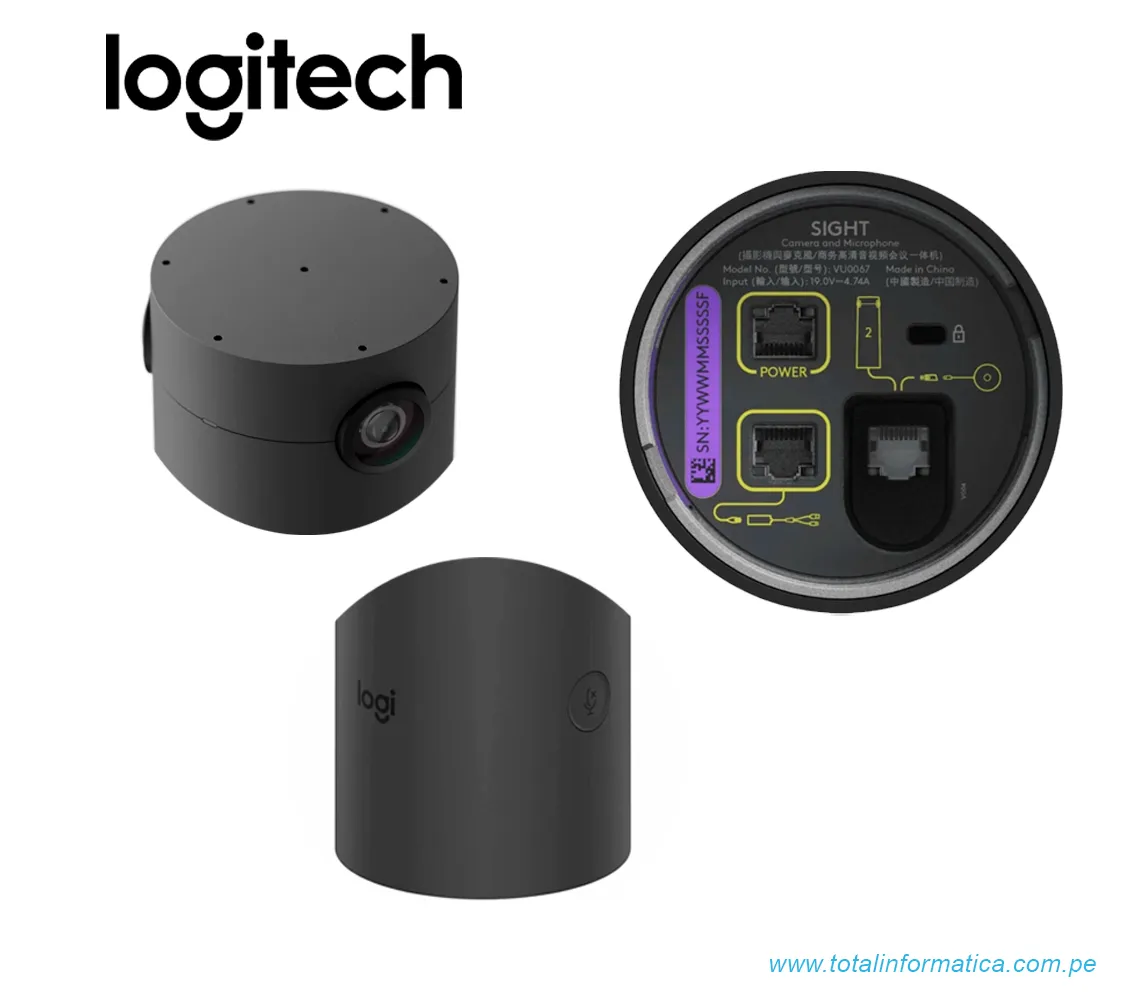 CAMARA LOGITECH B2B SIGHT, 2X4K, RJ45, 7-MIC, 60PPS, NEGRO(960-001510) - imagen 2