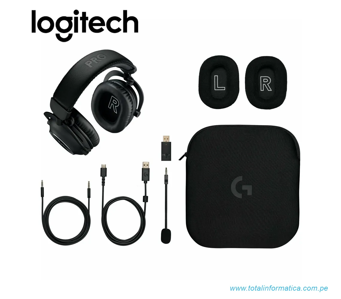 AUDIFONOS CON MICROFONO LOGITECH G PRO X 2 LIGHTSPEED, INALAMBRICO/BLUETOOTH/3.5MM, NEGRO((981-001262) - imagen 3