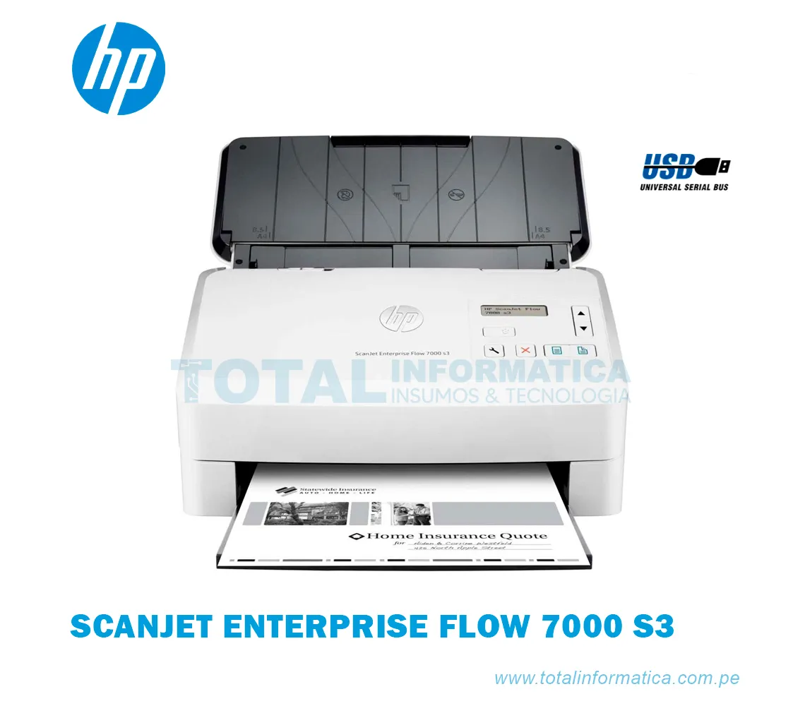  ESCANER HP SCANJET ENTERPRISE FLOW 7000 S3  L2757A - imagen 1