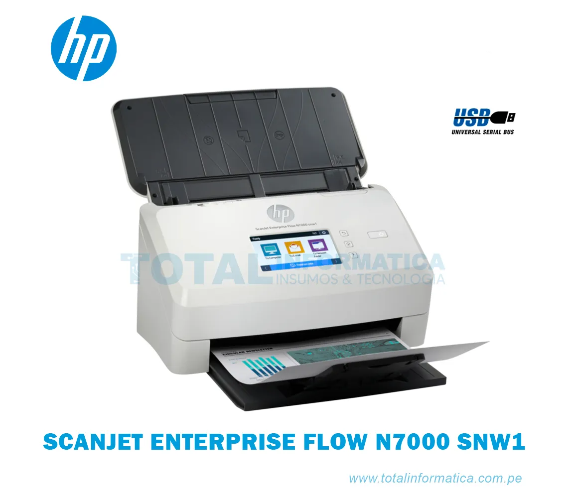 ESCANER HP SCANJET ENTERPRISE FLOW N7000 SNW1, 75 PPM - imagen 2