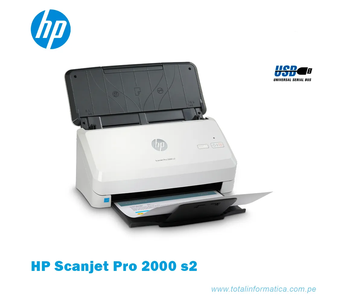 ESCÁNER HP SCANJET PRO 2000 S2, 35PPM/70 IPM, USB - imagen 2