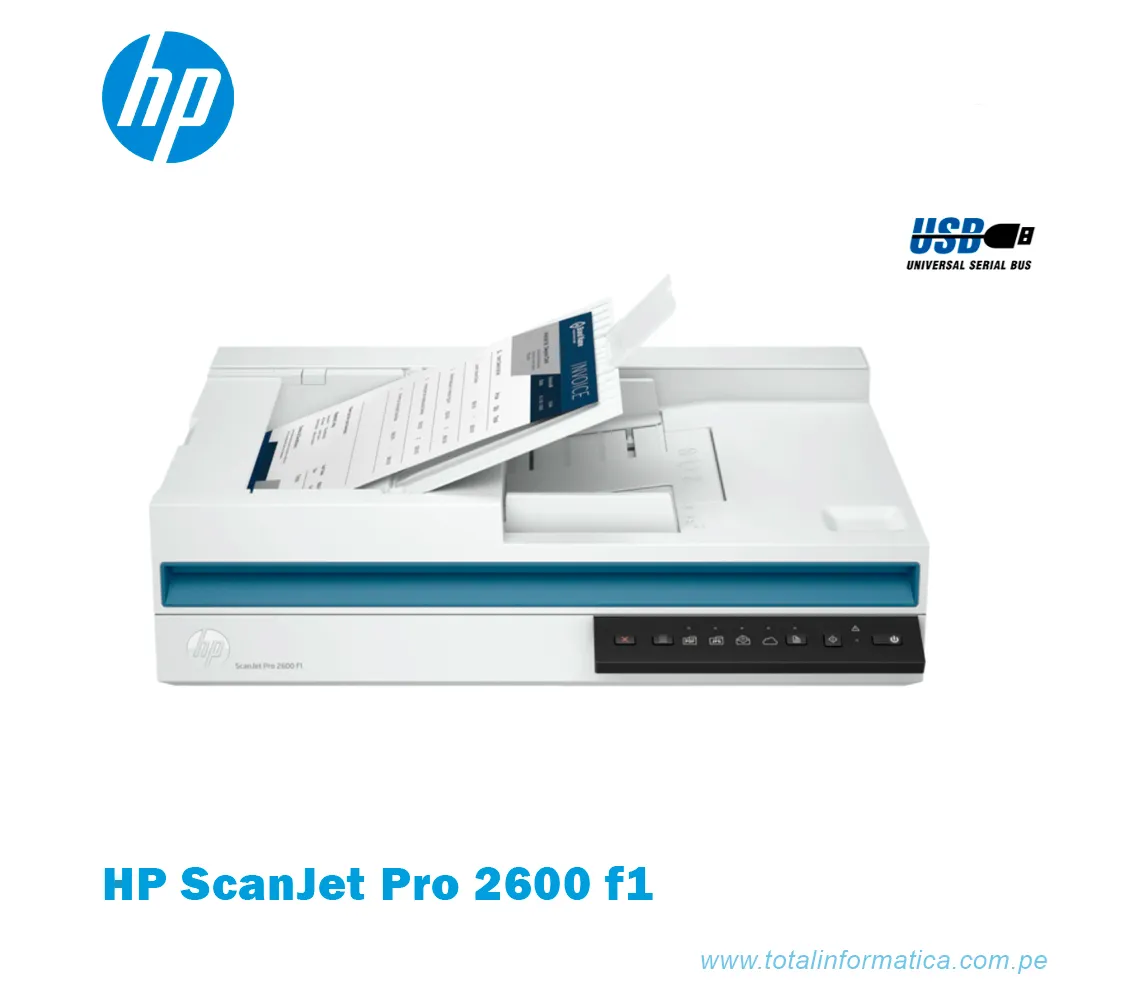 SCANNER HP SCANJET PRO 2600 F1 20G05A, 25 PPM/50 IPM - imagen 1