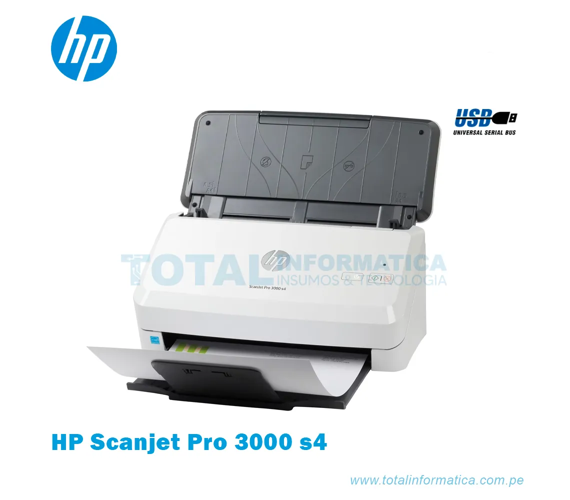 ESCÁNER HP SCANJET PRO 3000 S4 6FW07A, 40 PPM/80 IPM - imagen 2