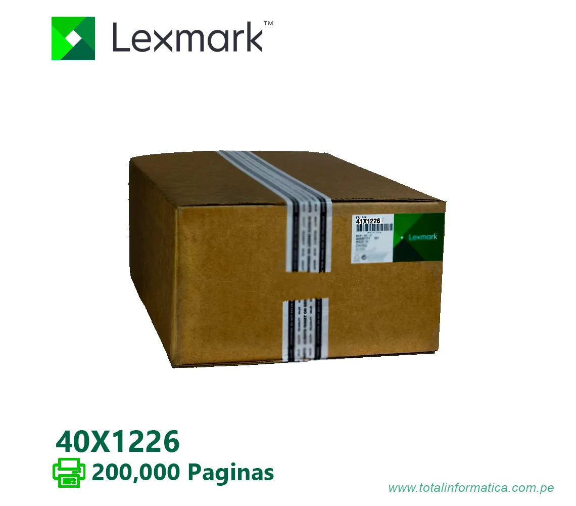 KIT DE MANTENIMINETO LEXMARK 41X1226  200,000PG - imagen 1