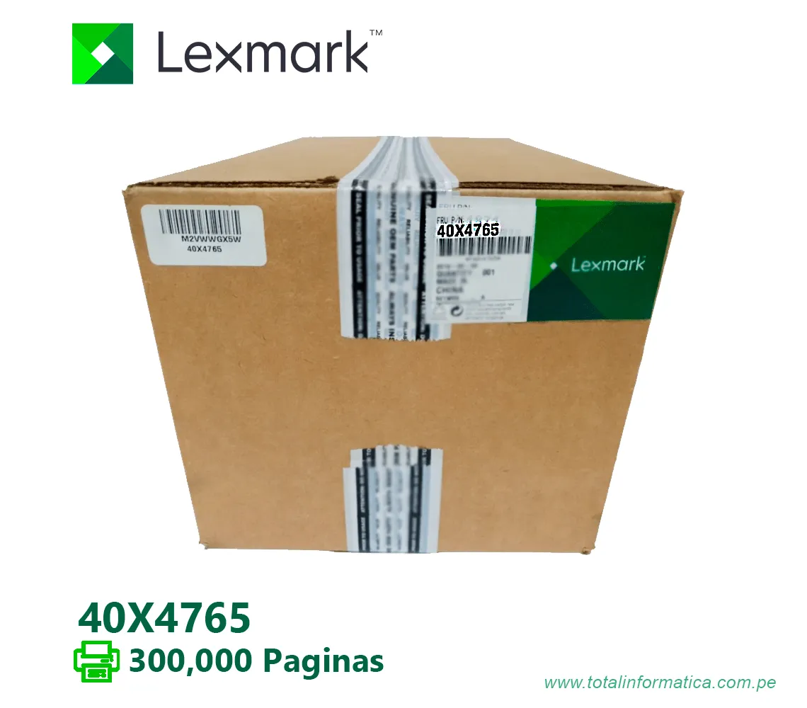 KIT DE MANTENIMIENTO LEXMARK 40X4765  300,000PG - imagen 1