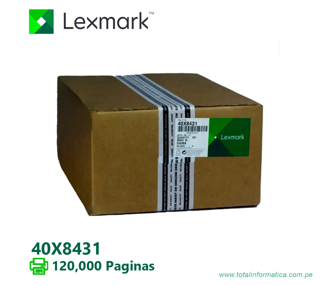 KIT DE MANTENIMIENTO LEXMARK 40X8431  120,000PG - imagen 1