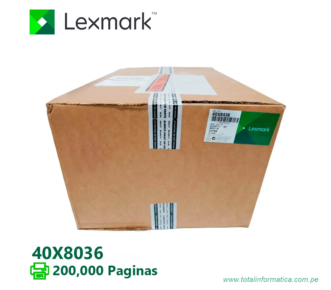 KIT DE MANTENIMINETO LEXMARK 40X8436  200,000PG - imagen 1