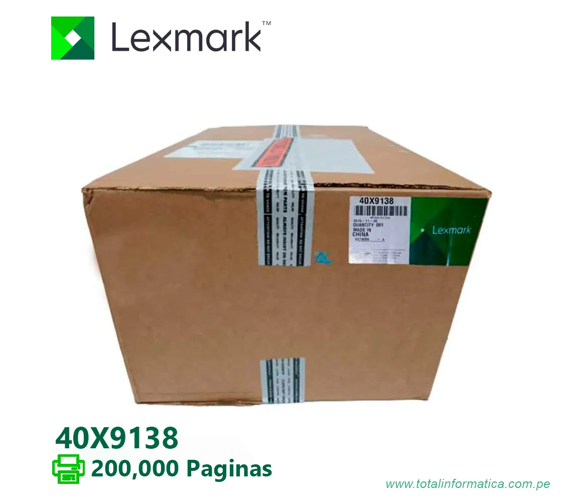 KIT DE MANTENIMIENTO LEXMARK 40X9138  200,000PG - imagen 1