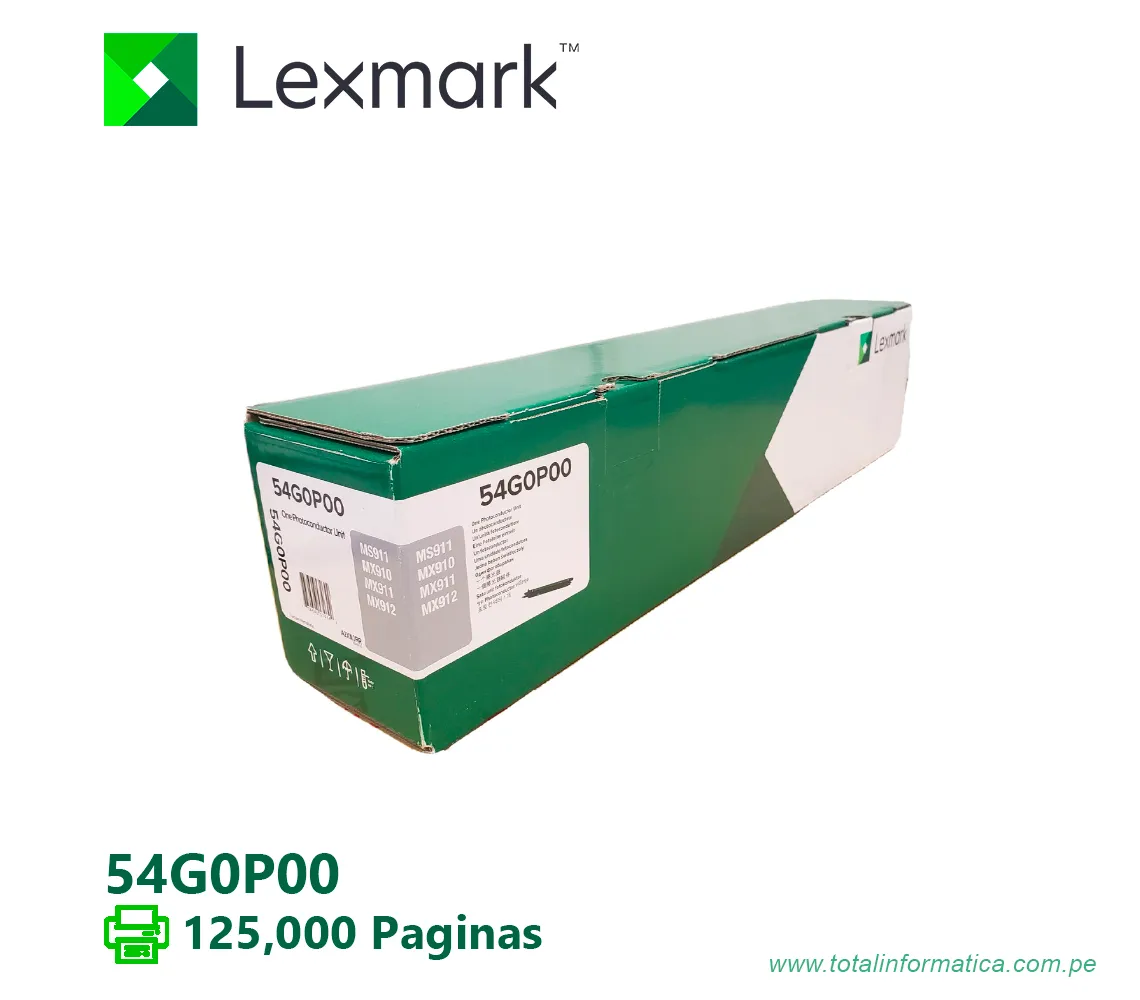 FOTOCONDUCTOR LEXMARK ( 54G0P00 ) MS911 125,000 PG - imagen 1