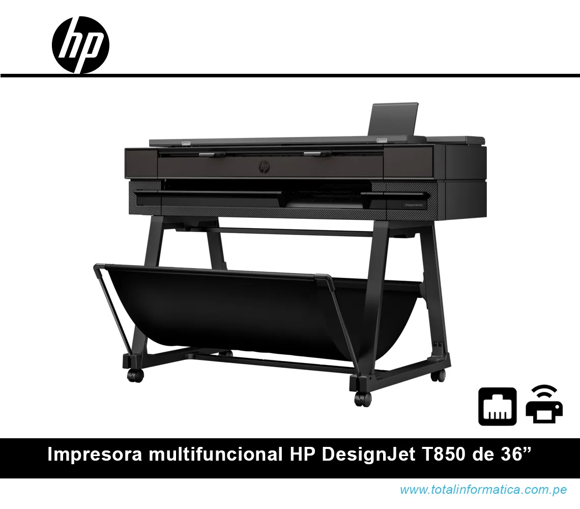 IMPRESORA MULTIFUNCIONAL PLOTTER HP DESIGNJET T850 DE 36", 2Y9H2A, A4-A0 - imagen 2