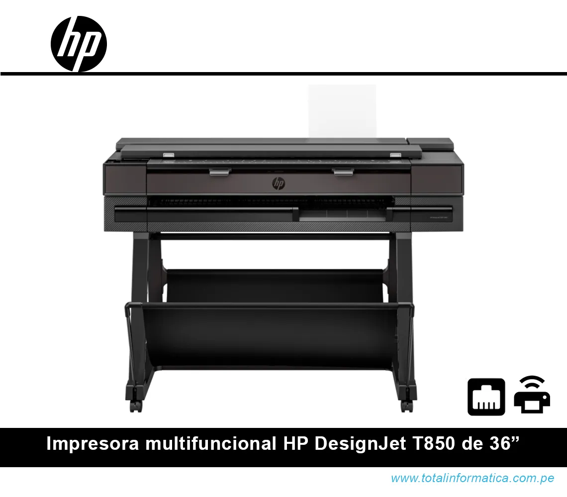 IMPRESORA MULTIFUNCIONAL PLOTTER HP DESIGNJET T850 DE 36", 2Y9H2A, A4-A0 - imagen 1
