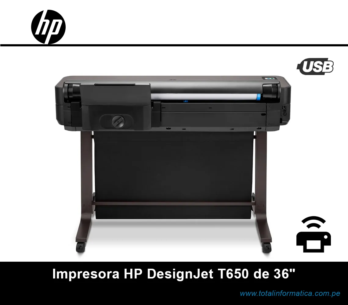 IMPRESORA PLOTTER HP DESIGNJET T650 DE 36", 5HB10A, A3-A0 - imagen 2