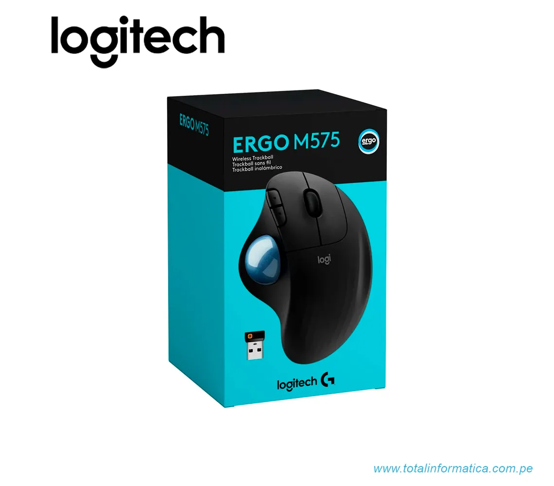 MOUSE LOGITECH ERGO M575, INALAMBRICO/BLUETOOTH, TRACKBALL, NEGRO(910-005869) - imagen 4