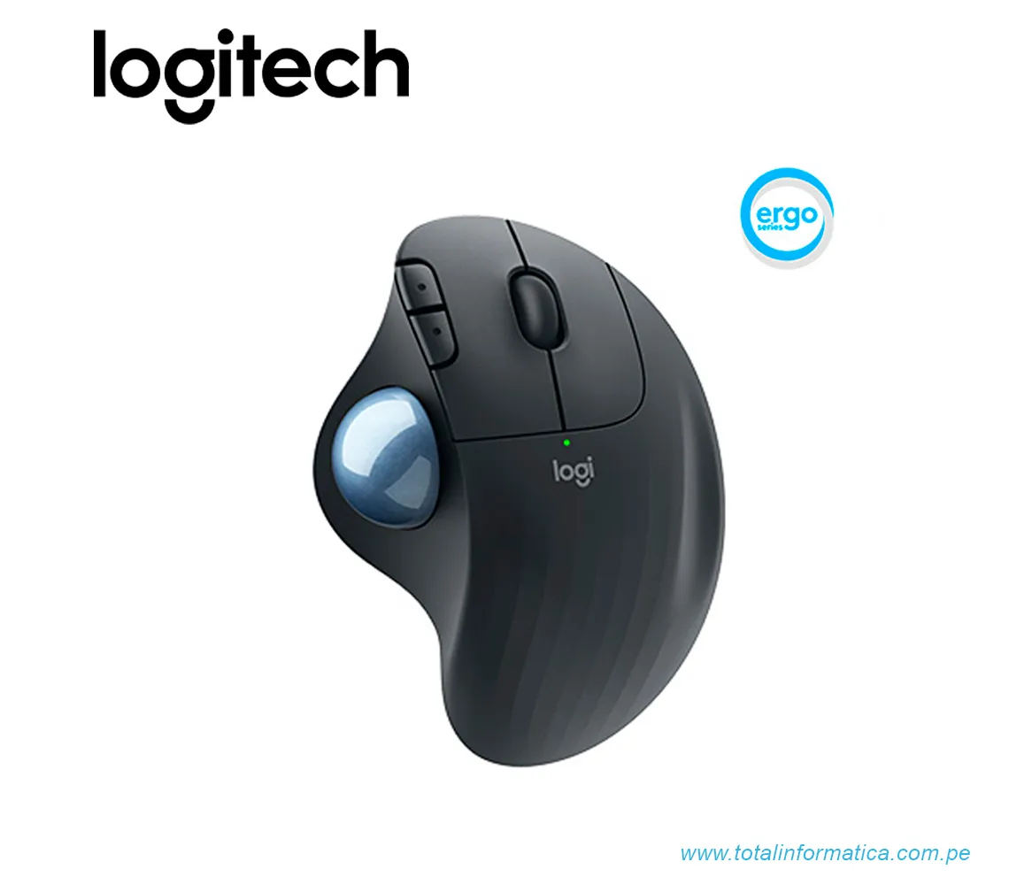 MOUSE LOGITECH ERGO M575, INALAMBRICO/BLUETOOTH, TRACKBALL, NEGRO(910-005869) - imagen 1
