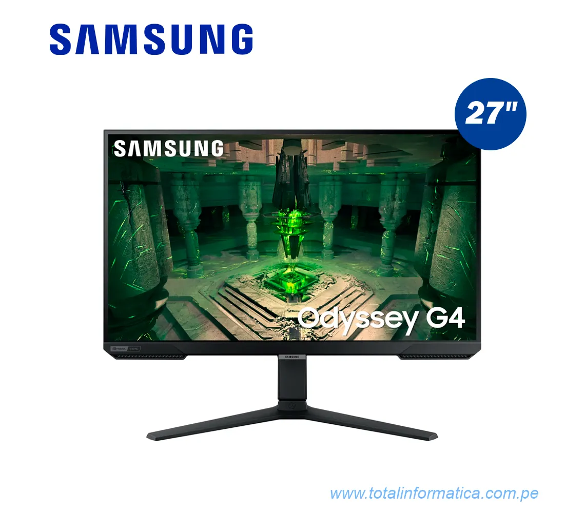 MONITOR SAMSUNG ODYSSEY G4 27" LED LS27BG402ENXGO, 1920 X 1080 IPS, HDMI  - imagen 1