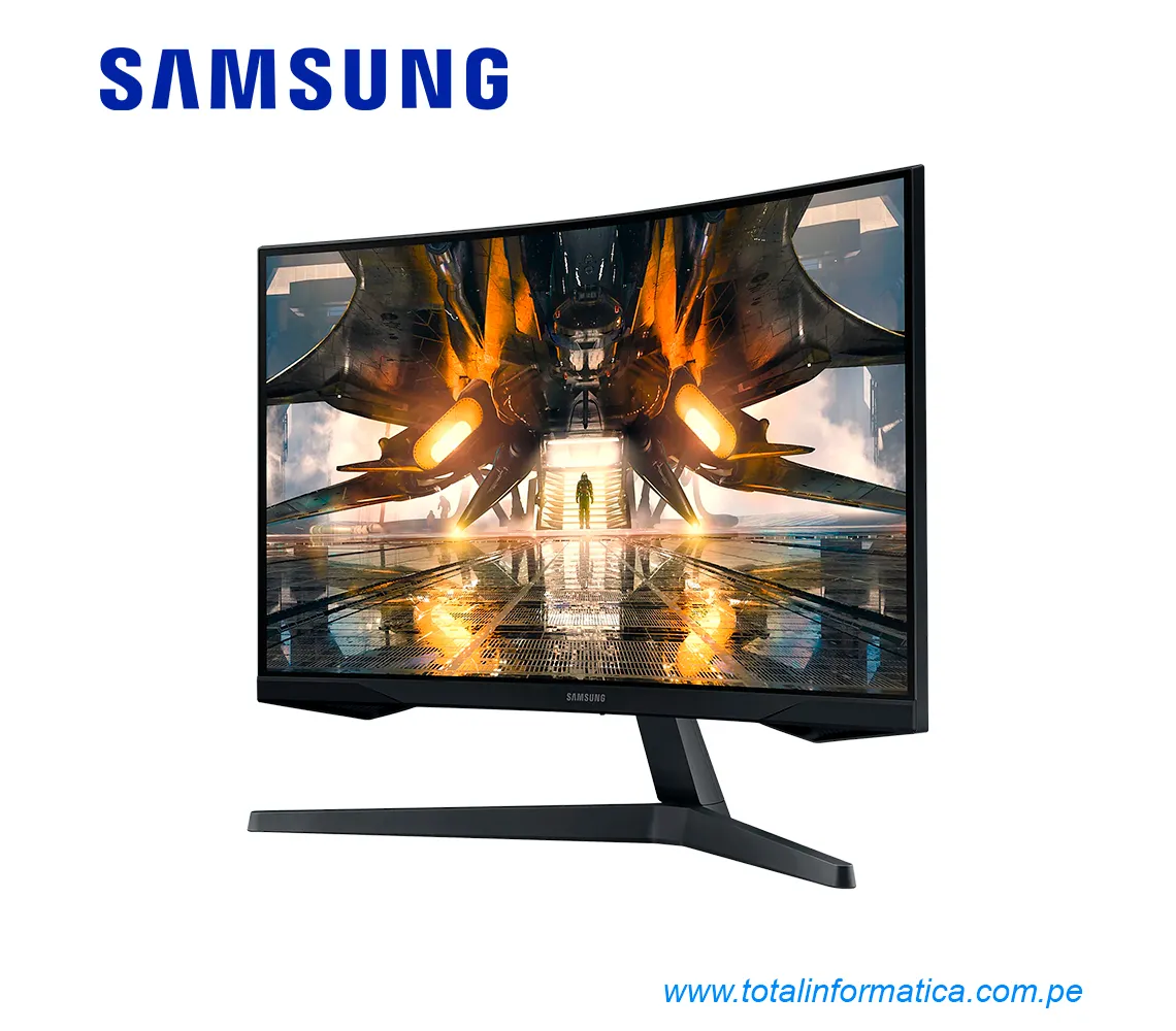 MONITOR SAMSUNG CURVO 27" LS27AG550ELXPE, 2560X1440 WQHD, HDMI, DISPLAYPORT  - imagen 2
