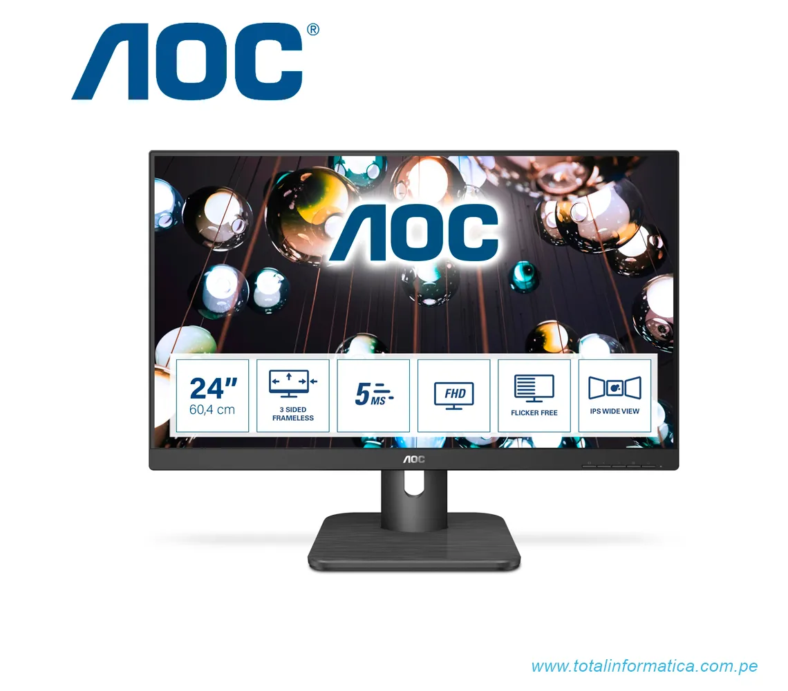  MONITOR AOC 24E1Q DE 23.8" IPS CON ALTAVOCES INTEGRADOS - imagen 1