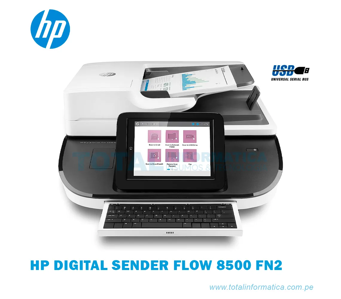 ESCANER HP DIGITAL SENDER FLOW 8500 FN2, L2762A - imagen 1