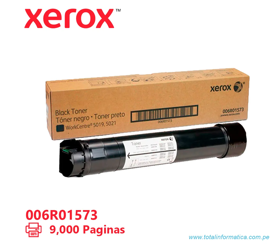 TONER XEROX ( 006R01573 ) WORKCENTRE 5019, 5021, NEGRO, 9000 PAG - imagen 1