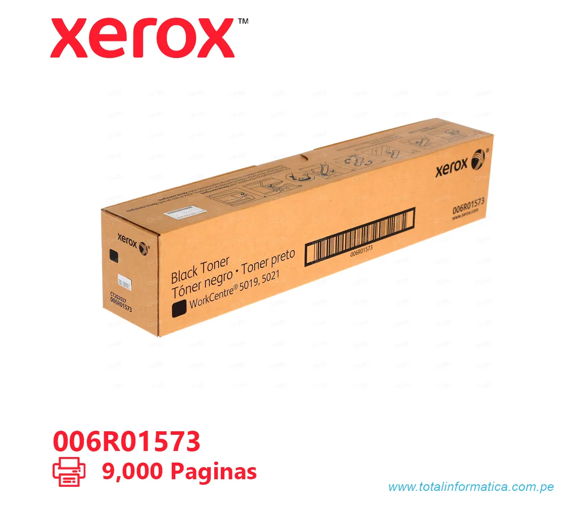 TONER XEROX ( 006R01573 ) WORKCENTRE 5019, 5021, NEGRO, 9000 PAG - imagen 2