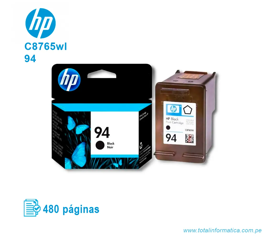 TINTA HP 94 BLACK ( C8765WL ) DESKJET 5740, 480 PGS - imagen 2