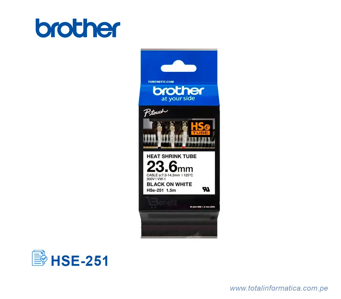 CINTA BROTHER HSE251/HSE-251  23.6 MM X 1.5M  - imagen 1