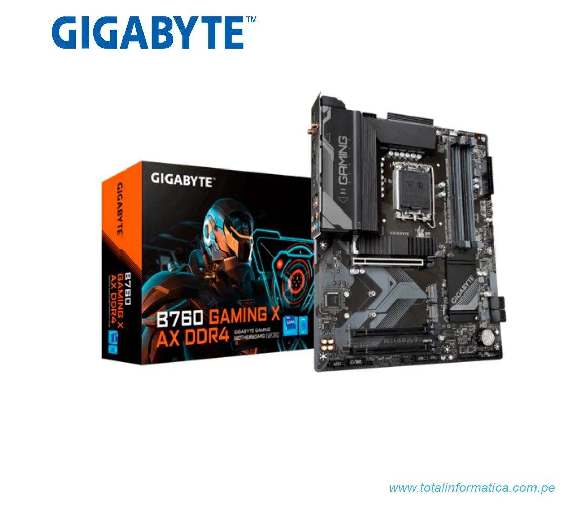 PLACA BASE GIGABYTE INTEL B760 GAMING X AX DDR4 LGA1700 - imagen 1