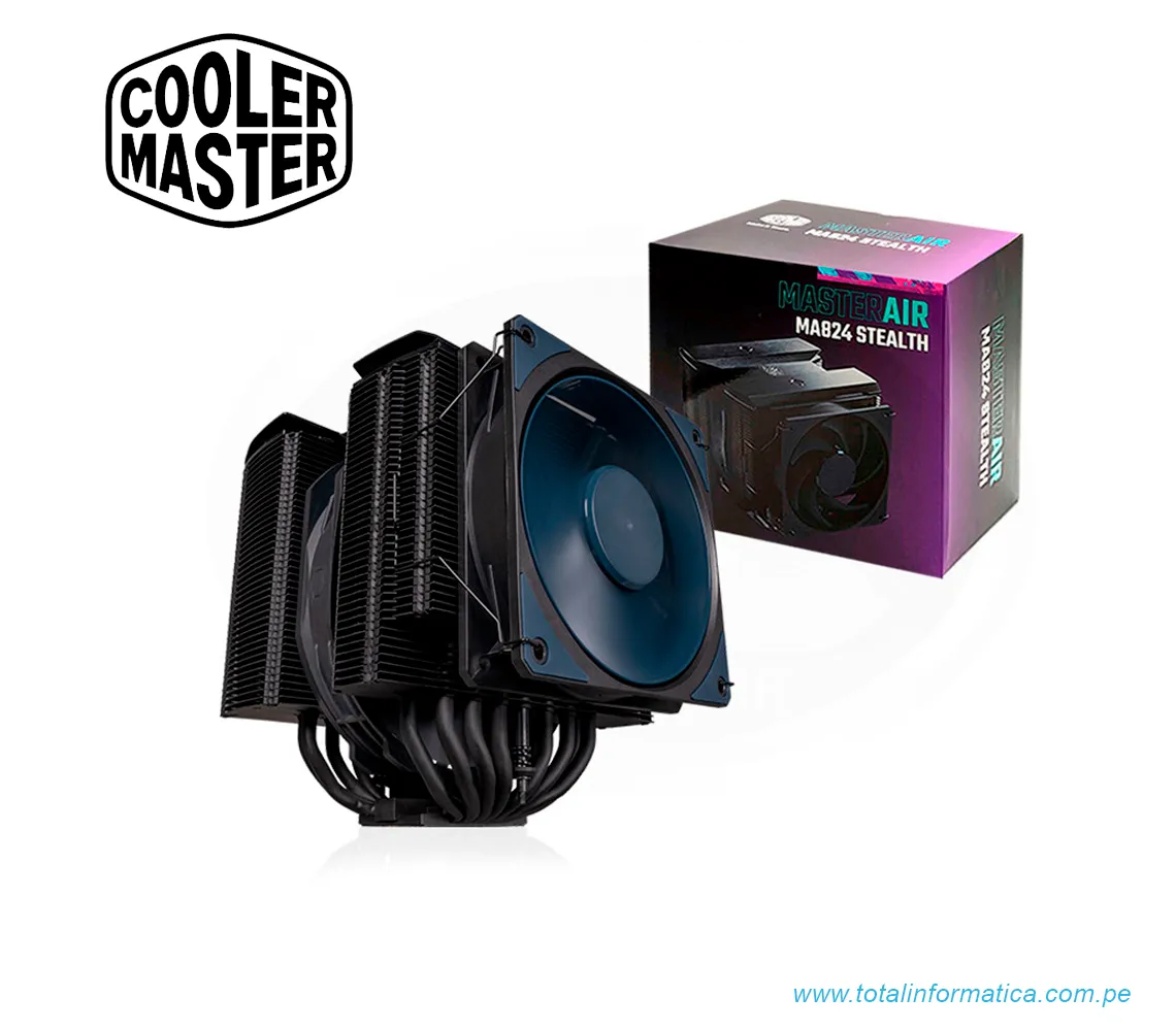 COOLER CPU COOLER MASTER MASTERAIR MA824 STEALTH - imagen 1