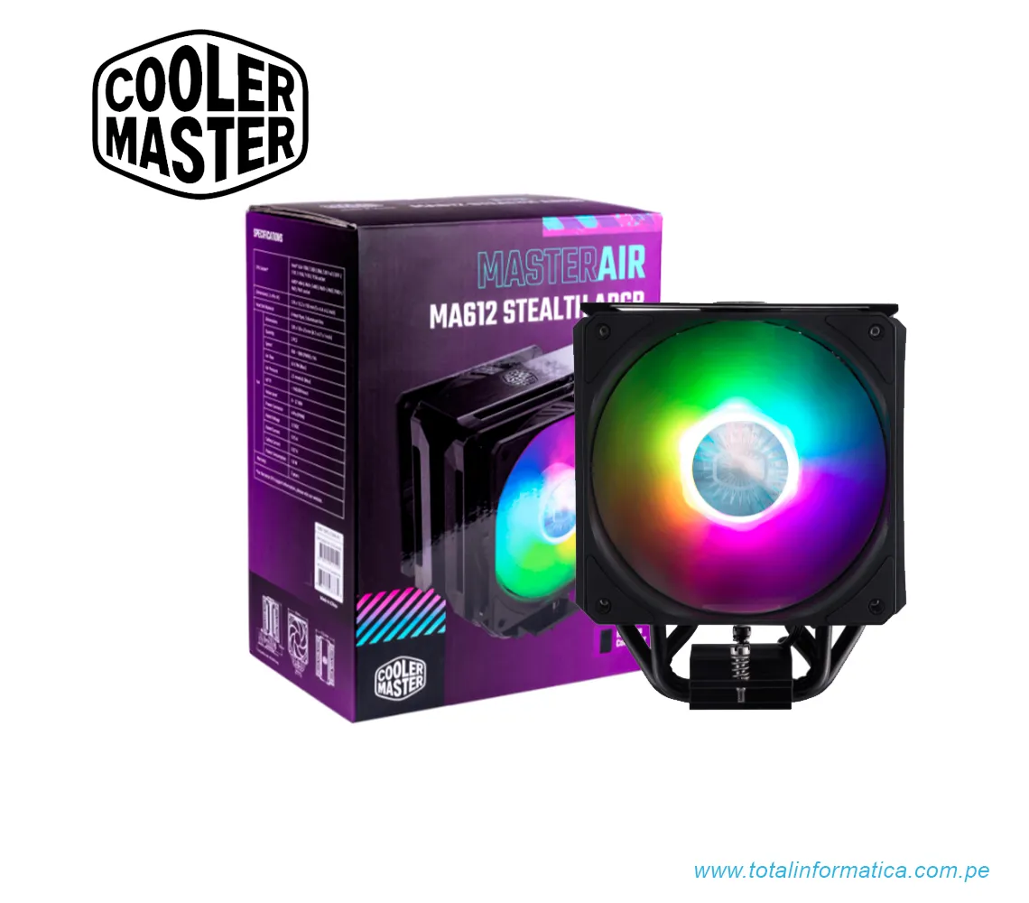 COOLER CPU COOLER MASTERAIR MA612 STEALTH ARGB - imagen 1