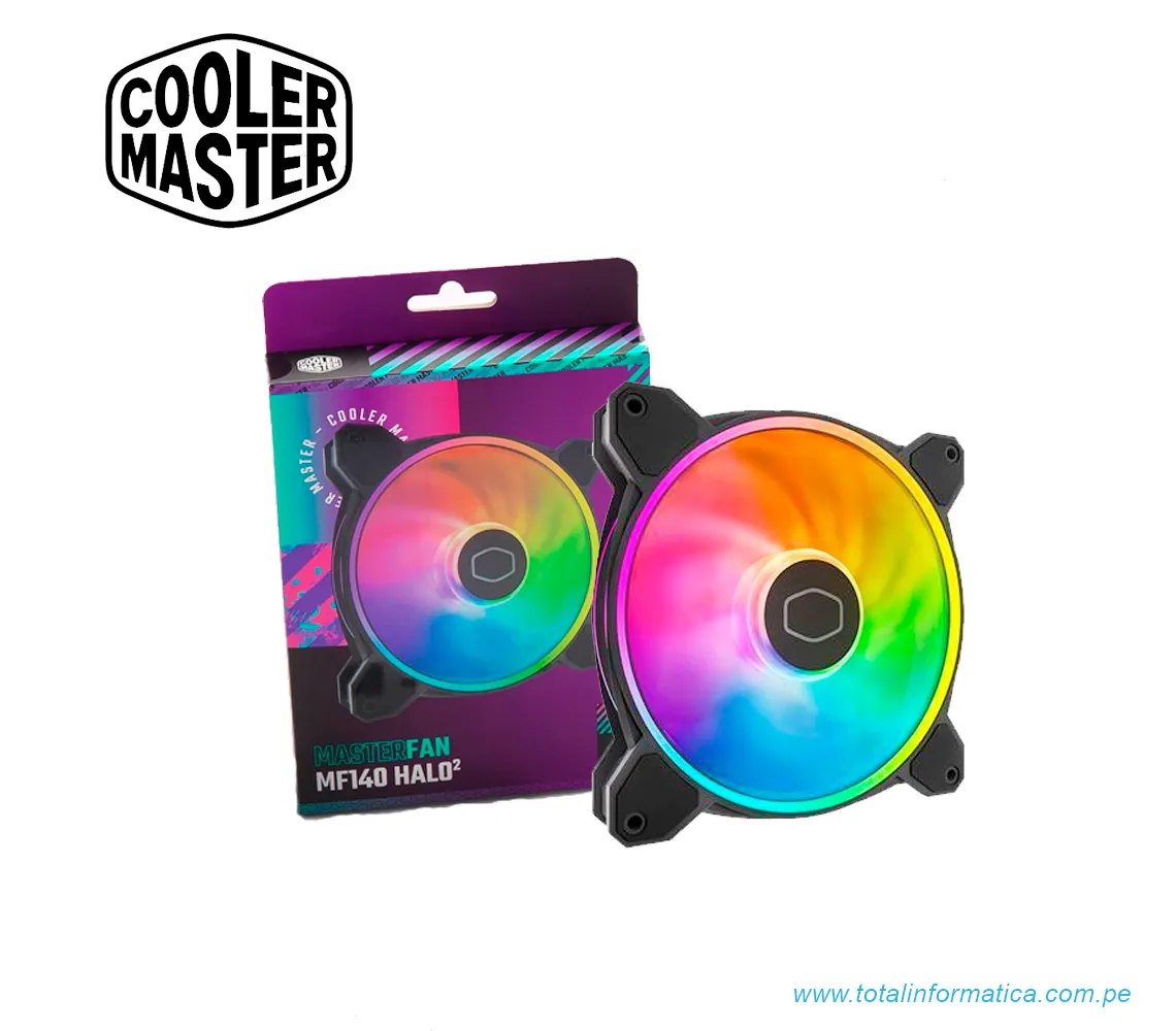 COOLER MASTER VENTILADOR MASTERFAN ARGB MF140 HALO2 - imagen 1
