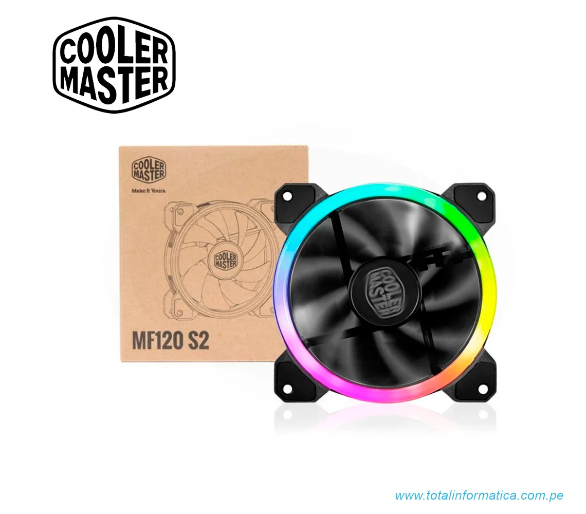 VENTILAD COOLER MASTER MASTERFAN MF120 S2 ARGB - imagen 1