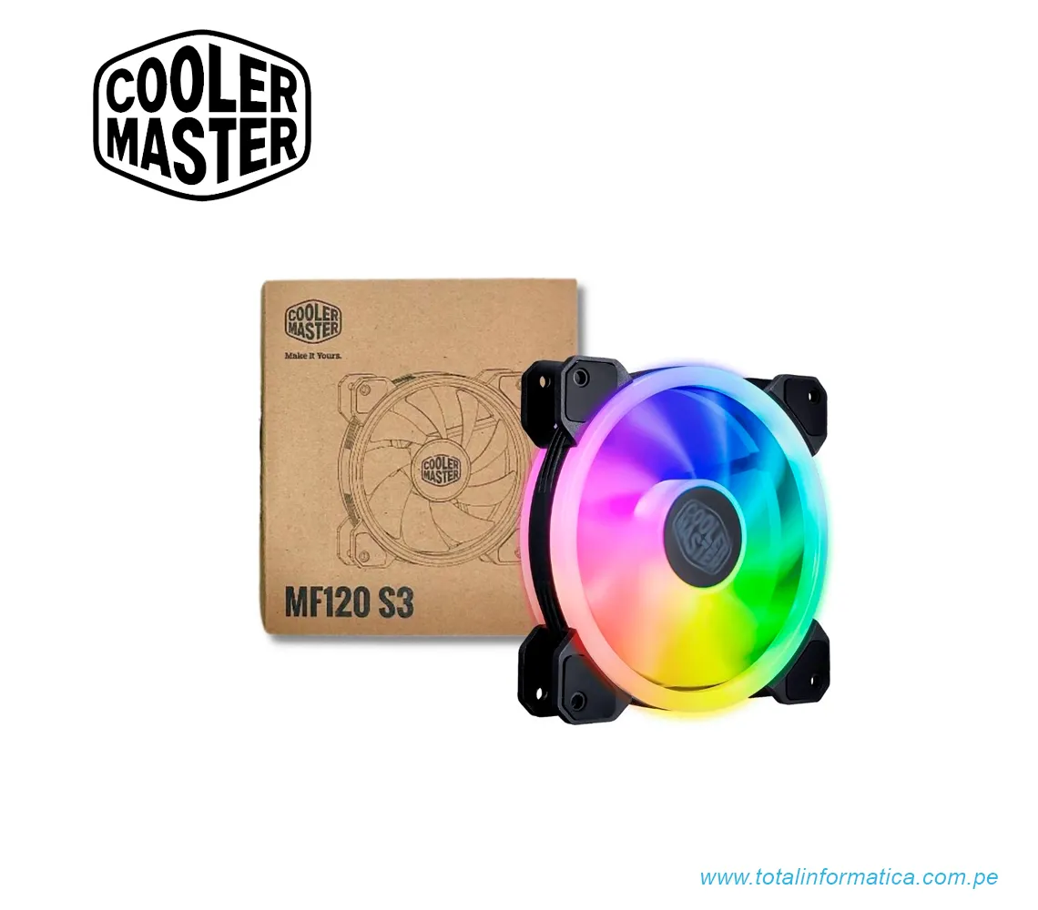 VENTILAD COOLER MASTER MASTERFAN MF120 S3-ARGB - imagen 1