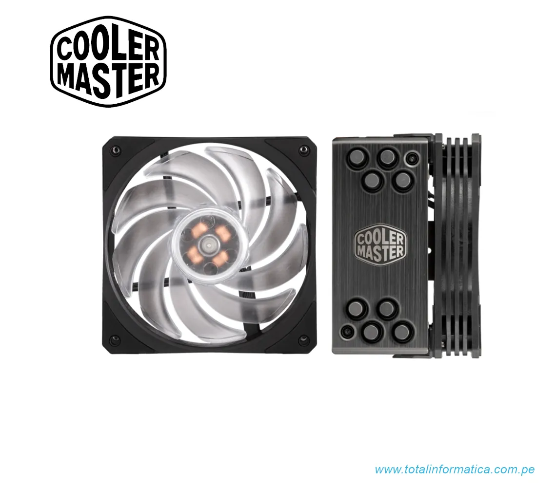 COOLER CPU COOLER MASTER HYPER 212 RGB BLACK EDITION WITH LGA1700 - imagen 2