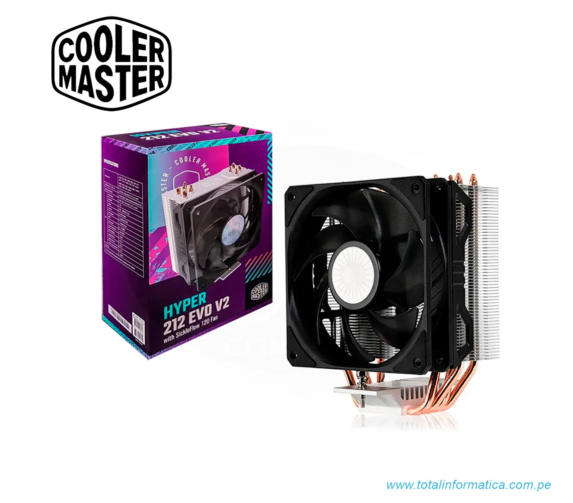 COOLER CPU COOLER MASTER HYPER 212 EVO V2 WITH LGA1700 - imagen 1