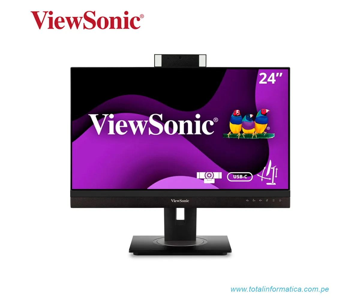 VIEWSONIC MONITOR LED VIEWSONIC GRAPHIC VG2456V 24" CLASS CON CÁMARA WEB FULL HD - imagen 1