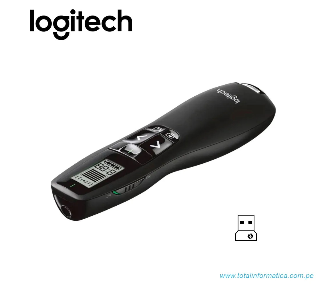 PUNTERO LOGITECH R800, WIRELESS, GREEN LASER(910-001350) - imagen 2